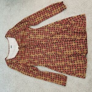 SO Vibrant Long Sleeve Boho Mini Dress